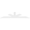 Ekena Millwork Saratoga Architectural Grade PVC Gable Bracket, 72"W x 15"H x 2"D x 4"F, 5/12 Pitch GBP072X15X0204SAR00 - alternate 3